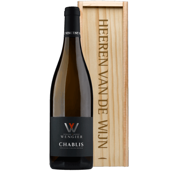 Vincent wengier Chablis in luxe geschenkkist - Afbeelding 1