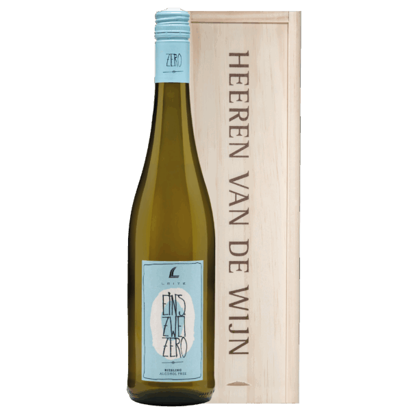 Leitz Eins-Zwei-Zero Riesling Alcoholvrij in luxe geschenkkist - Afbeelding 1