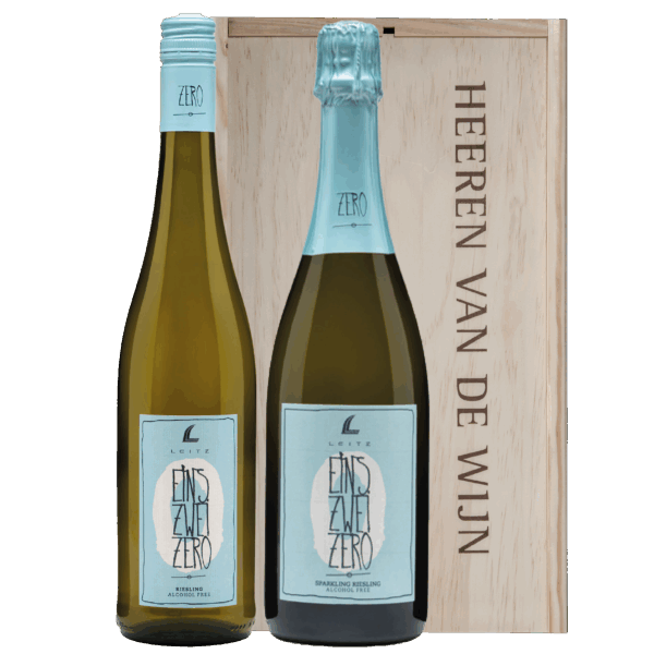 Leitz Eins-Zwei-Zero Riesling Pakket Alcoholvrij in luxe geschenkkist - Afbeelding 1