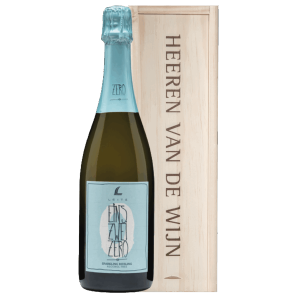 Leitz Eins-Zwei-Zero Riesling Sparkling Alcoholvrij in luxe geschenkkist - Afbeelding 1