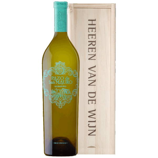 Pazo de San Mauro Albariño Magnum in luxe geschenkkist - Afbeelding 1