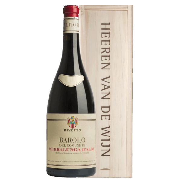 Rivetto Barolo del Comune di Serralunga Magnum in luxe geschenkkist - Afbeelding 1