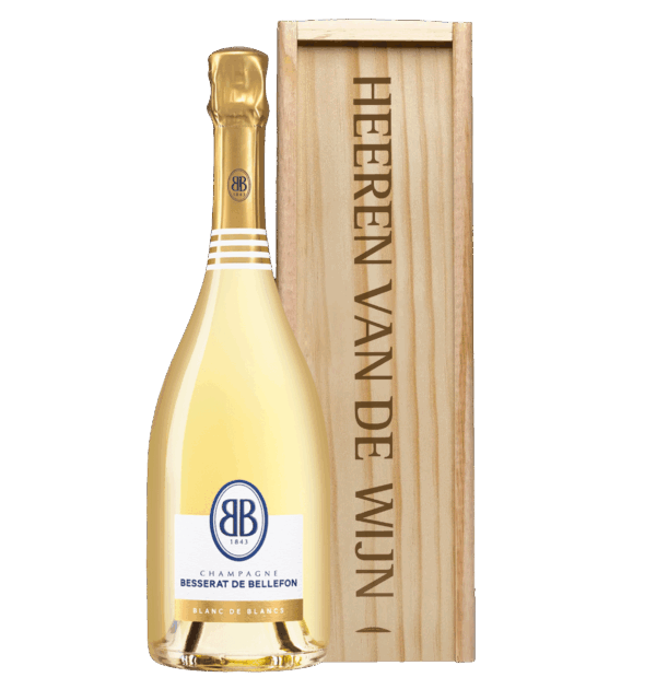 Besserat de Bellefon Blanc de Blancs Champagne in luxe geschenkkist - Afbeelding 1